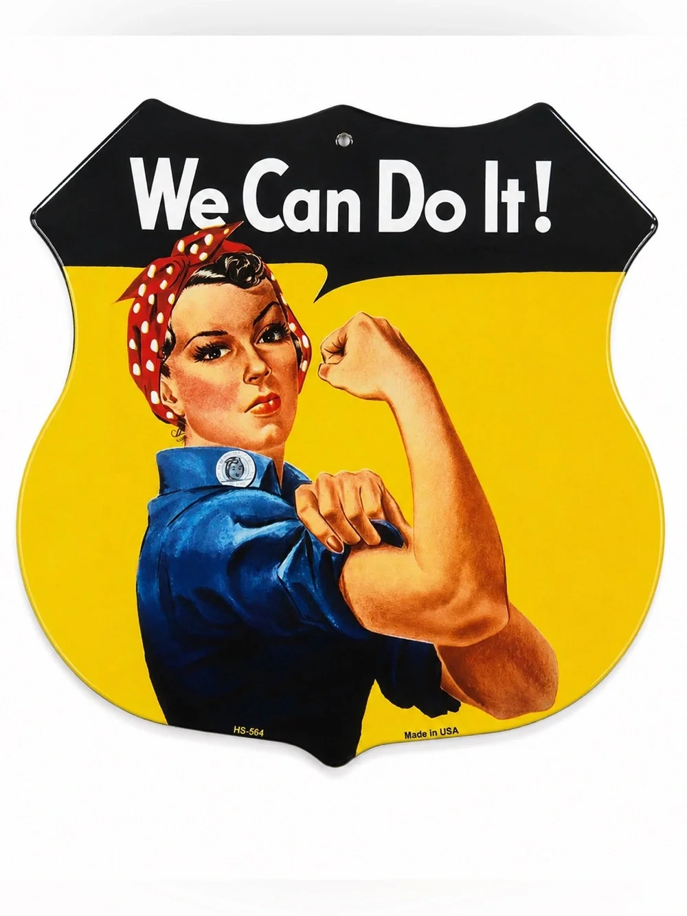 NEW We Can Do It Metal Sign